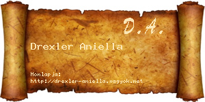 Drexler Aniella névjegykártya